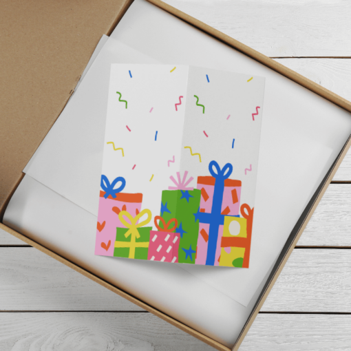 Lahjakortti, taitettu