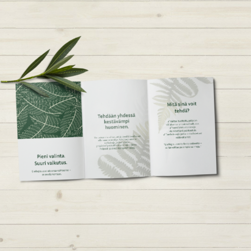 Ekologinen taitettu esite