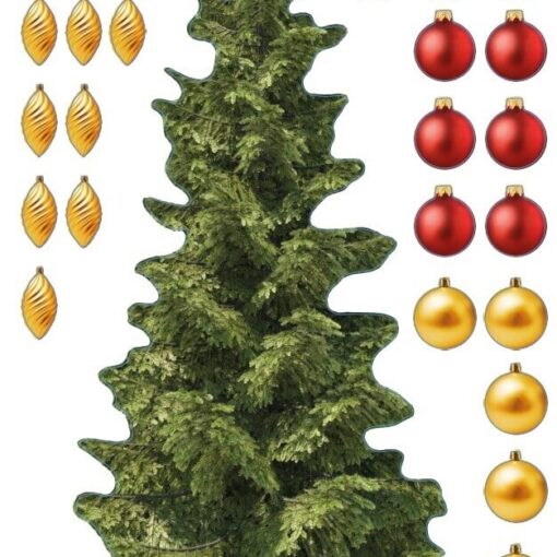 Uudelleenkiinnitettävä joulukuusitarra