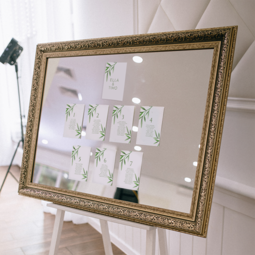 Pöytäkartta, korteilla