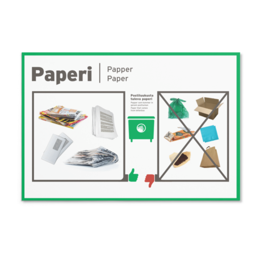 Tuotekuva Säänkestävä HSY paperinkeräysjuliste