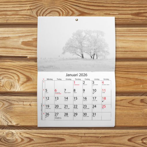 Seinäkalenteri 2026, ruotsinkieliset nimipäivät