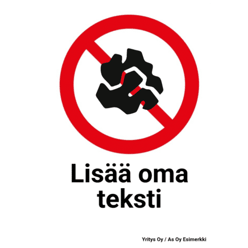 Kieltokyltti Ei roskausta 20x30 cm